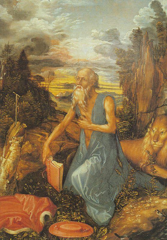 Albrecht Durer St.Jerome in the Wilderness Germany oil painting art